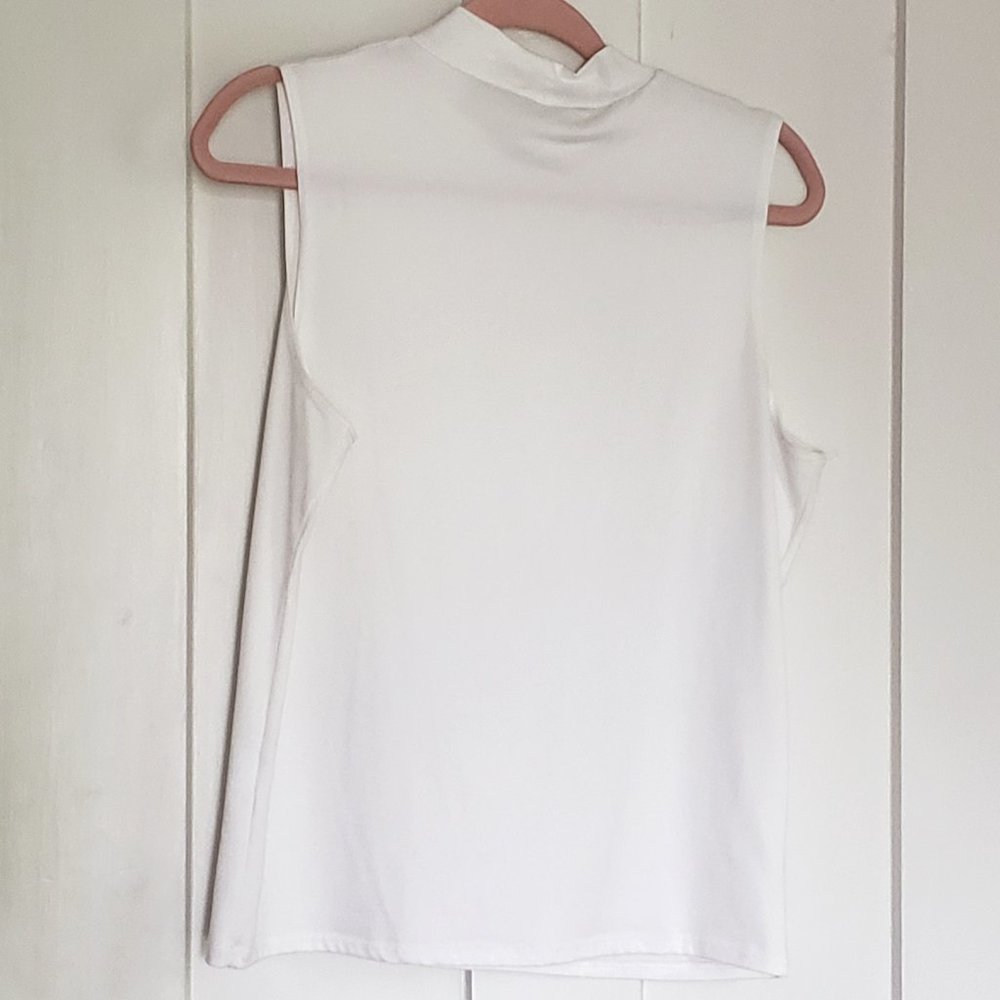 Olivia Rae Sleeveless Mock Neck Blouse